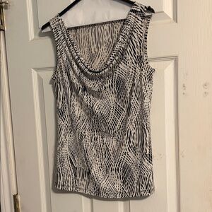 Liz Claiborne Monochrome Sleeveless Top